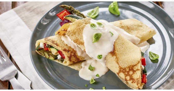 Roasted Veggie Crepes