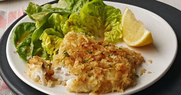 Potato Chip-Encrusted Fish
