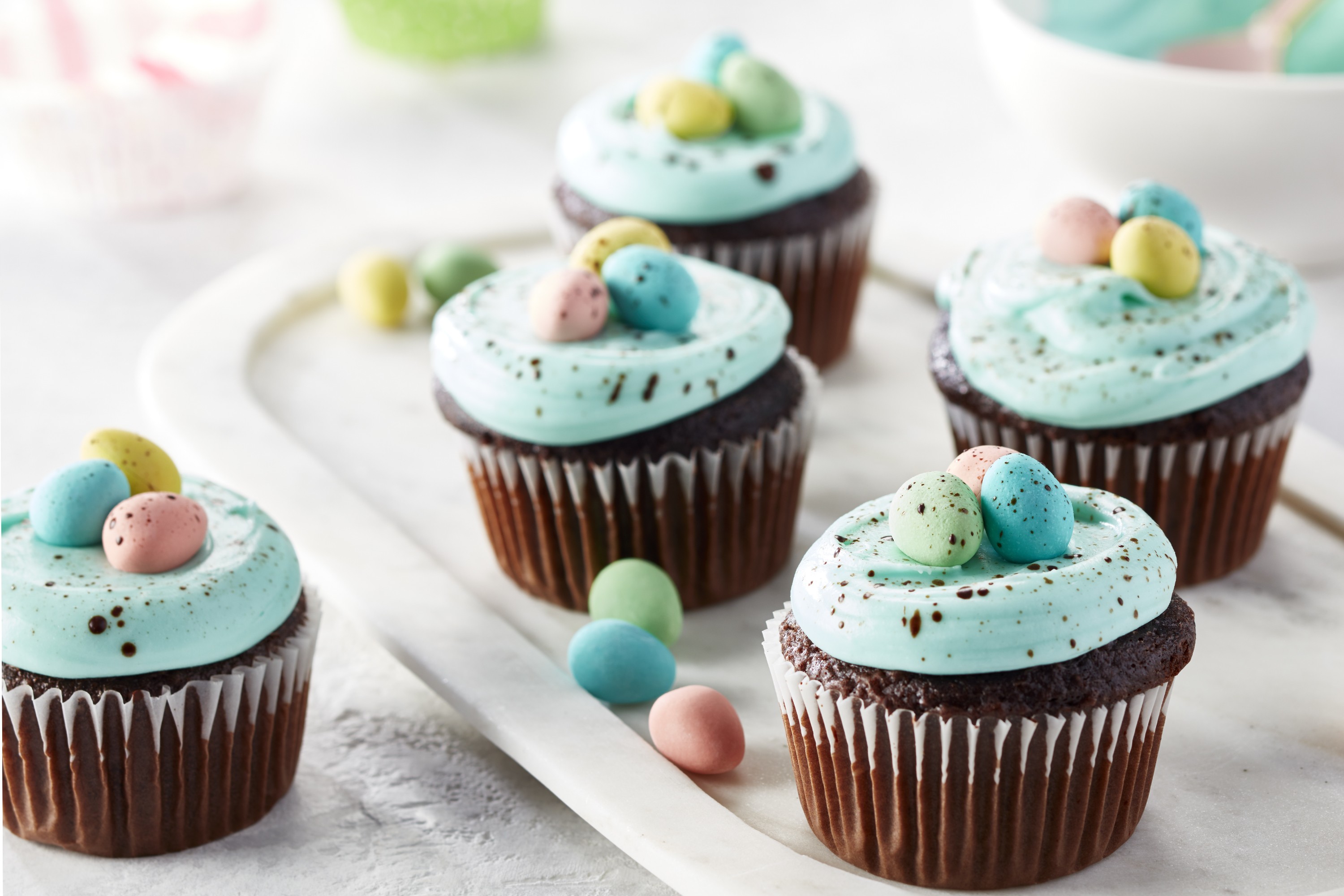 Easter Egg Speckled Cupcakes-image
