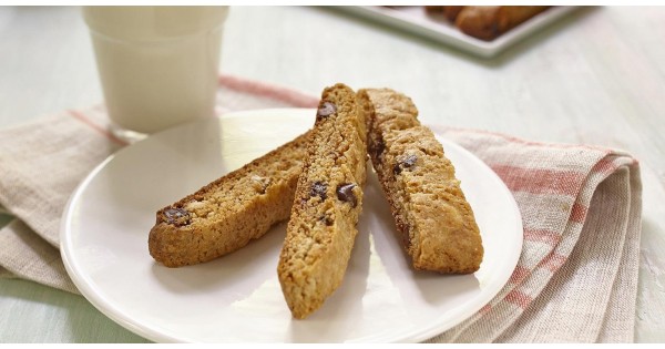 Gluten Free* Banana Chocolate Chip Biscotti