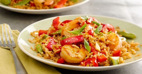Sriracha Shrimp Fried Rice