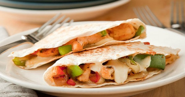 Sizzling Chicken & Cheese Quesadillas