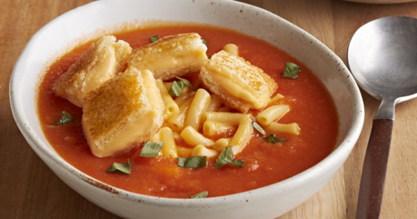 Mac & Grilled Cheese Tomato Soup