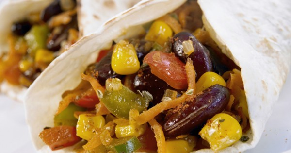 Cheesy Vegetable Burritos