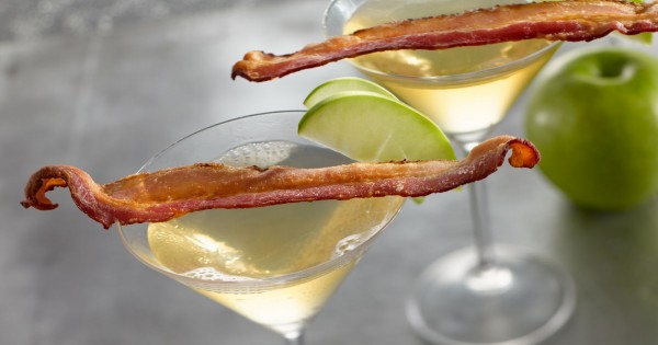 Apple bacon martini