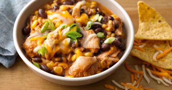 Slow-Cooker Cheesy Chicken Enchilada Chili