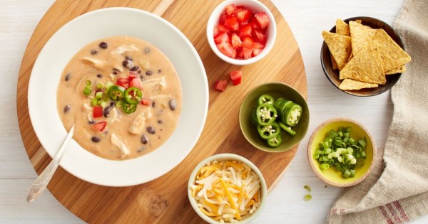 Cheesy Chicken Enchilada Soup