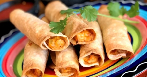 Air Fryer Chicken Taquitos