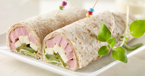 Bologna and Havarti wrap