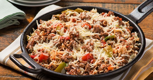 Saucy Beef-Noodle Skillet