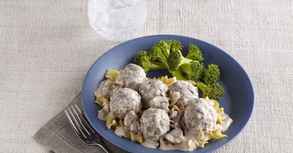 Creamy Beef Stroganoff Meatballs