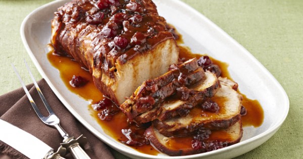 Slow-Cooker Cranberry-Orange Pork Roast