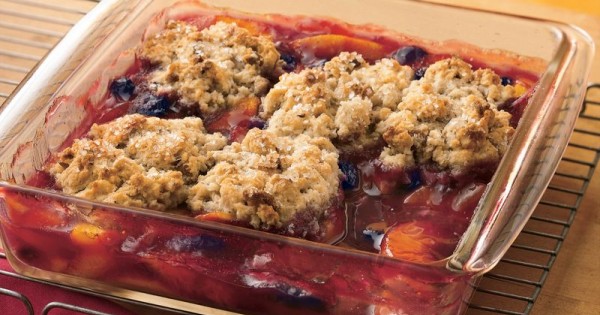 Blueberry-Peach Cobbler