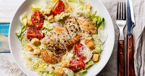Crispy Chicken Caesar Salad