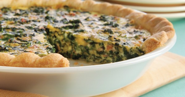 Spinach & Bacon Quiche