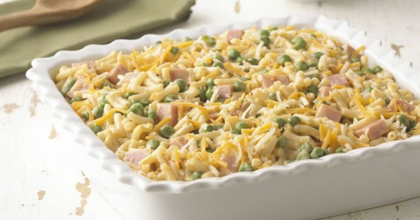 Cheddar Mac & Ham Casserole