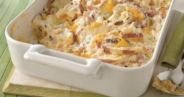 Cheesy Scalloped Potatoes & Ham