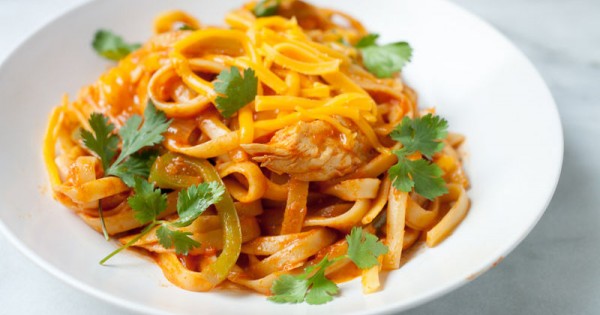 One-Pot Cheesy Chicken Fettuccine