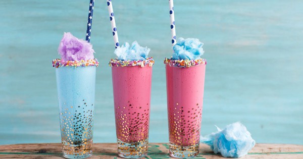 Cotton Candy Milkshake Shots