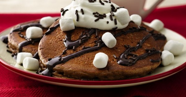 Hot Chocolate Pancakes