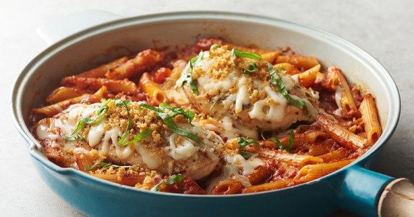 Skillet Chicken Parmesan for Two