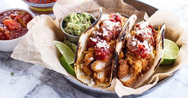 Southern Fried Chicken Tacos
