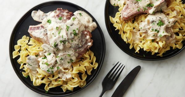Slow-Cooker Pork Chop Stroganoff