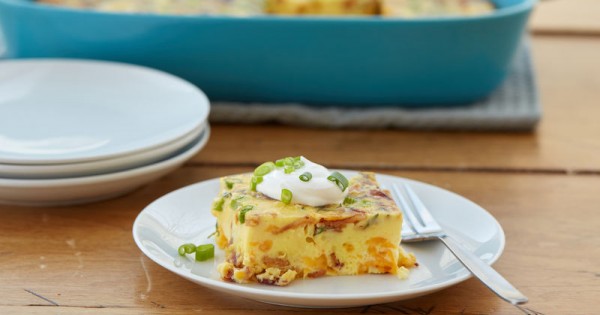 Easy Bacon-Cheddar Crustless Quiche