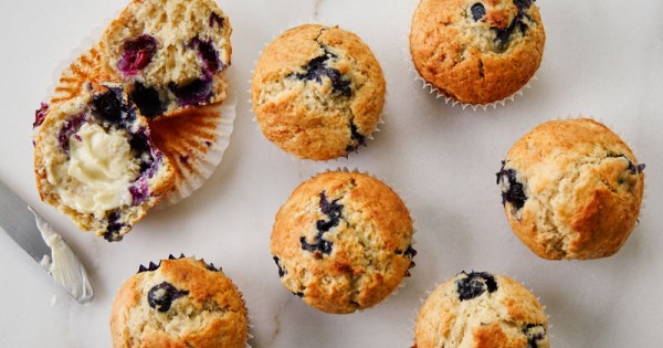 Banana-Blueberry Muffins