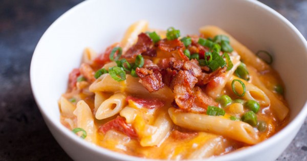 One-Pot Bacon Cheddar Penne