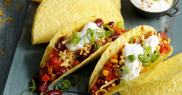 Corn and Kidney Bean Tacos