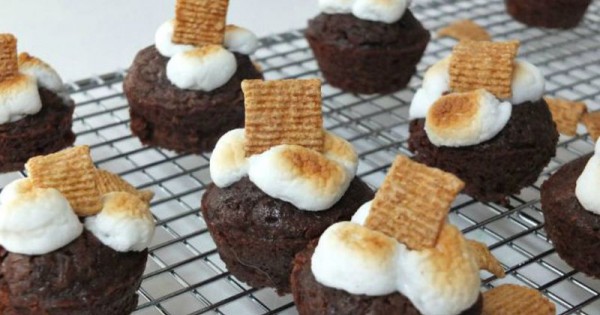 S’mores Brownie Bites