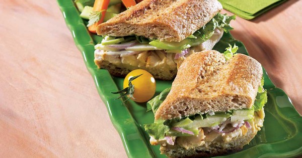 Chicken and apple sandwich