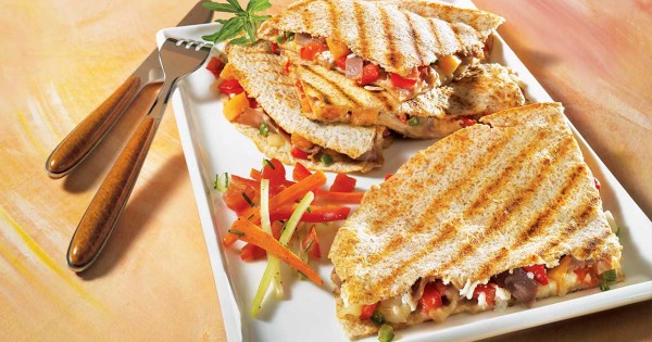 Goat cheese quesadillas