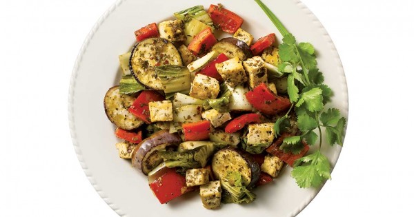 Spicy tofu Thai stir-fry