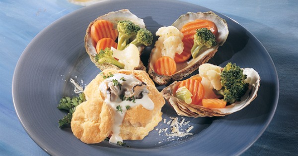 Oysters in puff pastry