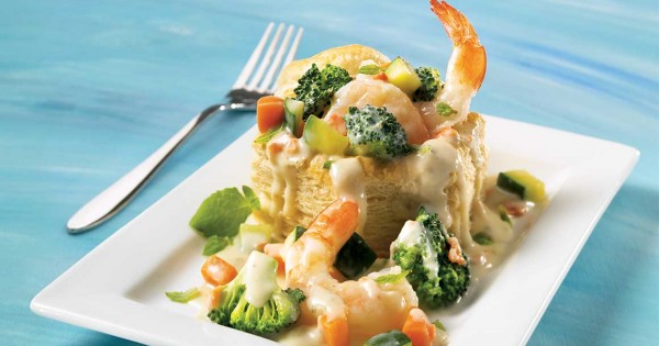 Shrimp vol-au-vent