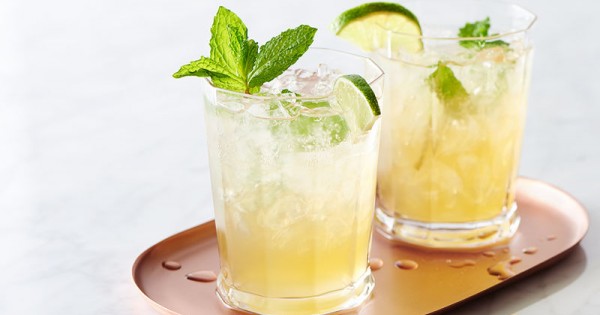 Sparkling Mint-Lime Iced Tea