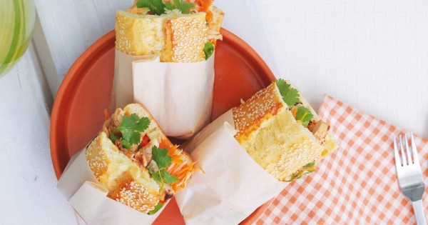 Banh mi revamped with turkey