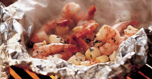Grilled Herbed Seafood Foil Packs