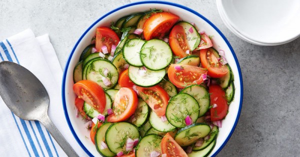 Dilled Cucumber and Tomato Salad