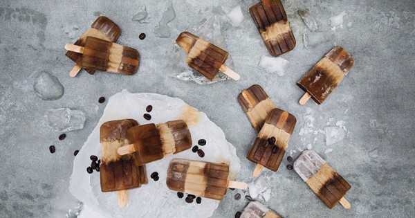 Caramel Coffee Popsicles
