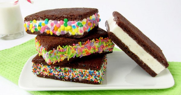 Brownie Ice Cream Sandwiches