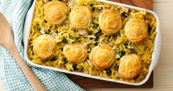 Creamy Spinach Tuna Casserole