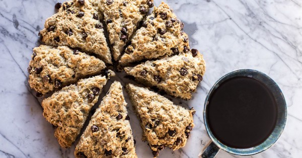 Mexican Chocolate Chip-Oatmeal Scones