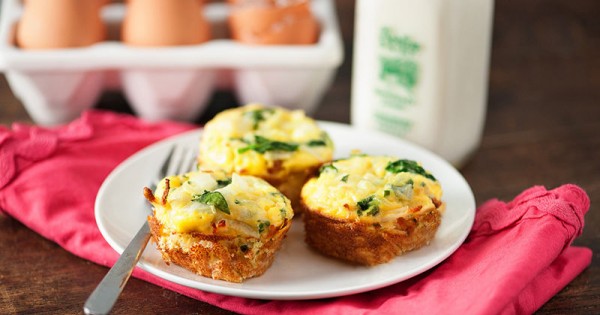 Mini Potato Quiche Cups