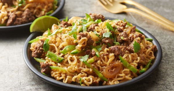 Beef Ramen Noodles with Sesame and Ginger