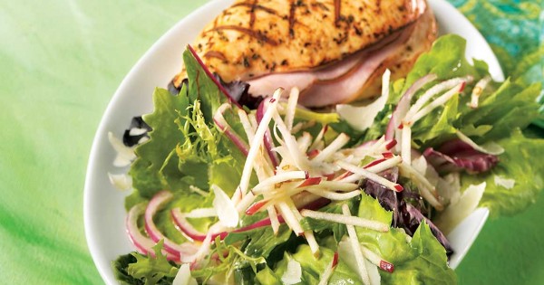 Apple and asian pear spring salad