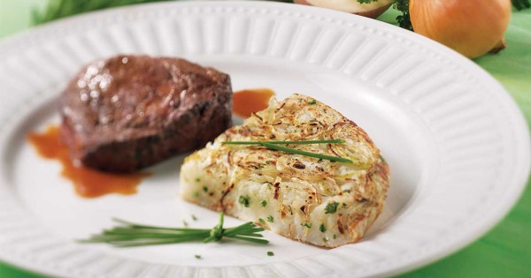Onion and Chive Potato Galettes