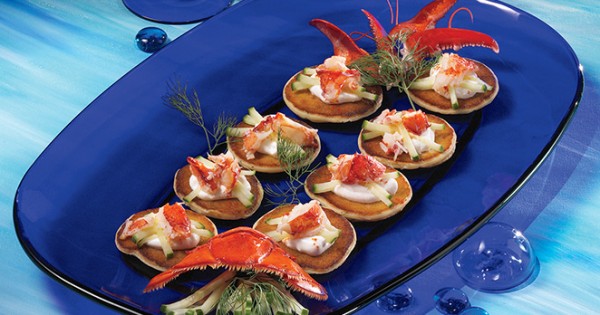 Lobster blini
